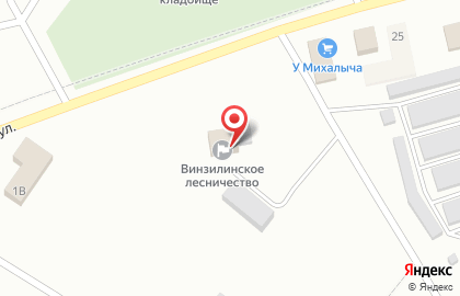Винзилинское лесничество на карте