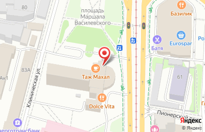 Салон-магазин Мир дверей на площади Маршала Василевского на карте
