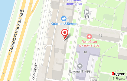 Дом престарелых C`est La vie на Малоохтинском проспекте на карте