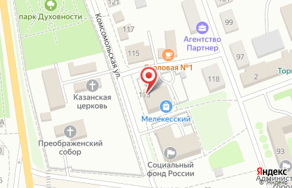 Компания по аренде помещений на Комсомольской на карте