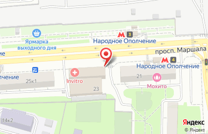 Салон красоты Парикмахерская №7 на проспекте Маршала Жукова на карте