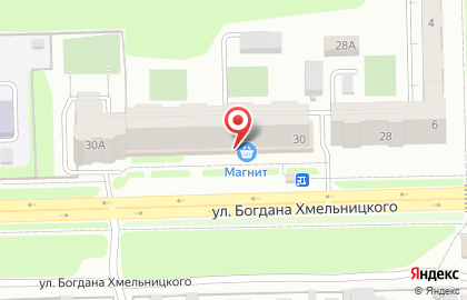 Банкомат СберБанк на проспекте Богдана Хмельницкого, 30 на карте
