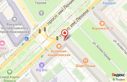 Банкомат Промсвязьбанк на улице Героев на карте