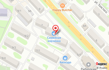 Дискаунтер Семейная корзинка в Петропавловске-Камчатском на карте