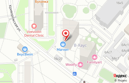 Супермаркет Магнит на Электролитном проезде на карте