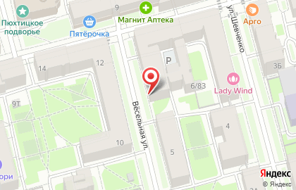Цветочная мастерская Роза Ветров на Васильевском острове на карте