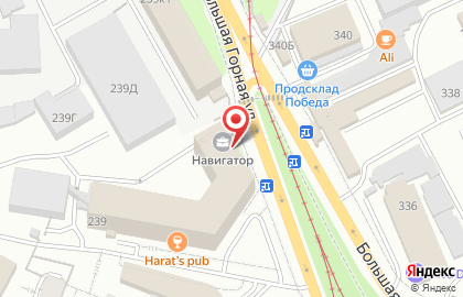 Супермаркет Пятёрочка на Большой Садовой улице на карте