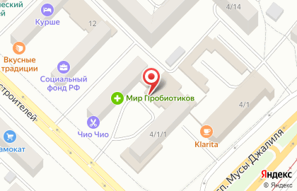 Рица на улице Гидростроителей на карте