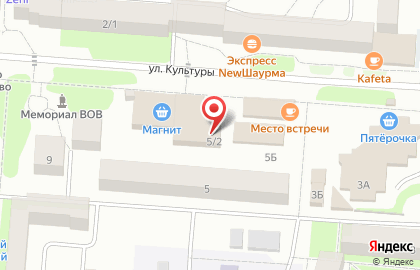 Красавинский на карте