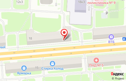 Магазин трикотажа и текстиля в Красногвардейском районе на карте
