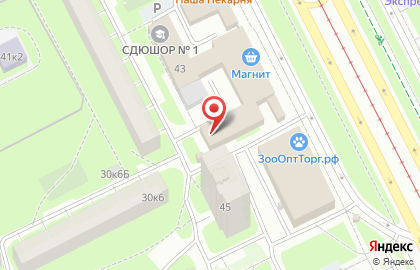 Продуктовый магазин в Санкт-Петербурге на карте