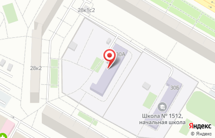 Школа №1512 с дошкольным отделением на улице Молдагуловой, 30а на карте
