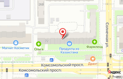 Кабинет массажа на Комсомольском проспекте на карте