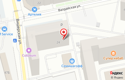 Пиццерия Додо Пицца в Пушкинском районе на карте
