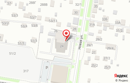 Строящиеся объекты, ООО Дальсвет Плюс на Новой улице на карте