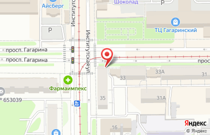 Магазин Колмогоровский бройлер на проспекте Гагарина на карте