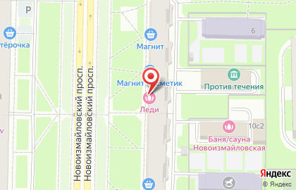 Студия красоты Леди на Новоизмайловском проспекте на карте