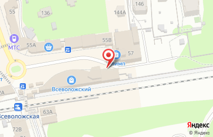 Терминал СберБанк на Всеволожском проспекте на карте