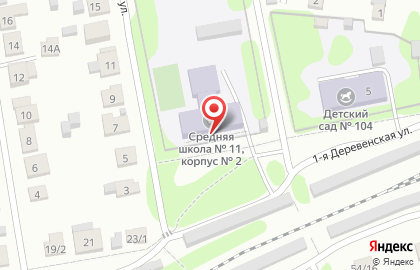 Средняя школа №11 в Иваново на карте