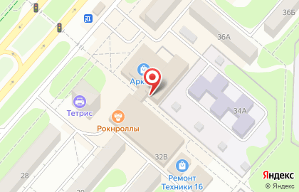 Дискаунтер Пятёрочка на улице Химиков, 34 в Нижнекамске на карте