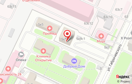 Арес на улице Габричевского на карте