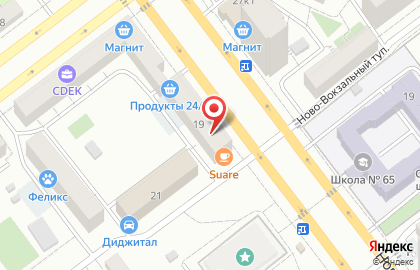 Торговая компания Салют на Ново-Вокзальной улице на карте