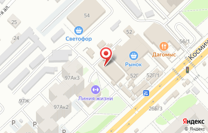 Хозмаркет УЮТ на ​Космическом проспекте на карте