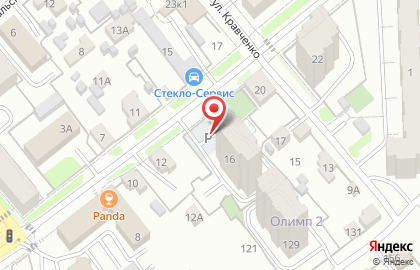 Автостоянка в Кургане на карте