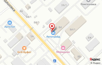 Компания Автотрейд в Советском районе на карте
