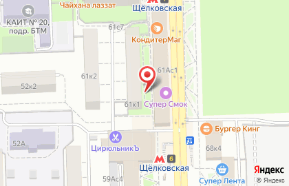 Установка окон Щелковская на карте