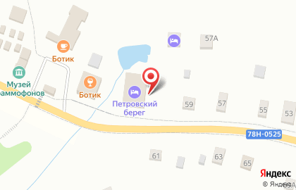 Гостиница Ботик на карте