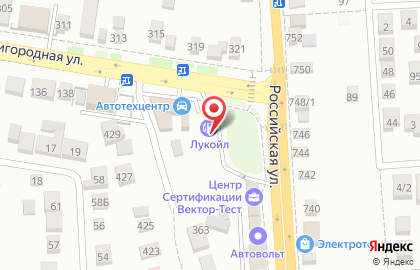 АЗС на Российской улице на карте