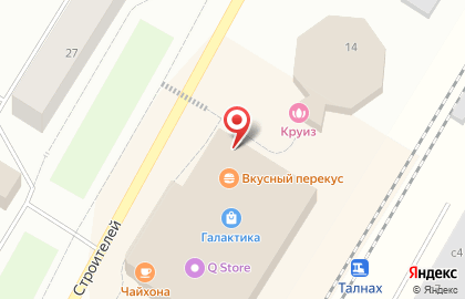 ТЦ Галактика на улице Строителей на карте