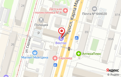 Многопрофильный центр Ноэкс на карте