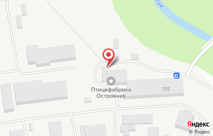 Островная, птицефабрика на карте