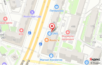 Магазин цифровой и бытовой техники DNS на улице Вишневского на карте