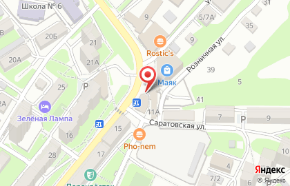 Салон Цветочный дворик в Фрунзенском районе на карте