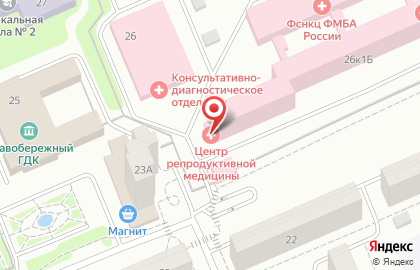 Федеральный Сибирский научно-клинический центр на Коломенской улице на карте