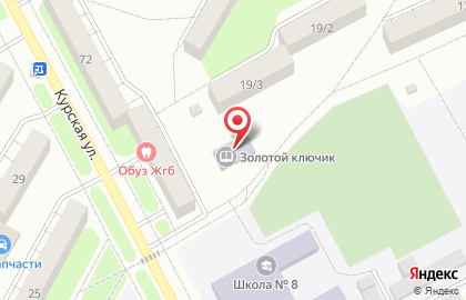 Детская библиотека Золотой ключик на карте