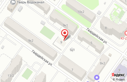 Производственная компания Tiflografika на Гвардейской улице на карте