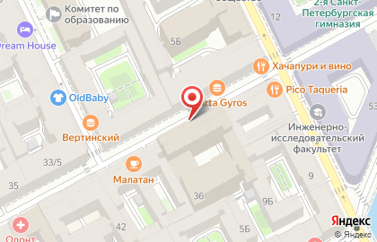 Банкомат ВТБ в Санкт-Петербурге на карте