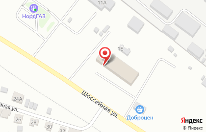 Магазин низких цен Доброцен на Шоссейной улице на карте
