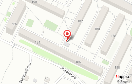 Киоск по продаже печатной продукции, Ленинский район на улице Баумана на карте