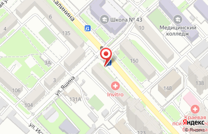 Киоск по продаже хлебобулочных изделий в Хабаровске на карте