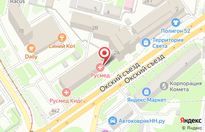 Курьерская компания Первая служба доставки в Нижнем Новгороде на карте