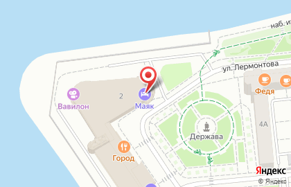 Гостиница Маяк в Омске на карте
