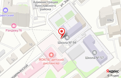 Спортивный центр Крав-мага на Зои Космодемьянской на карте