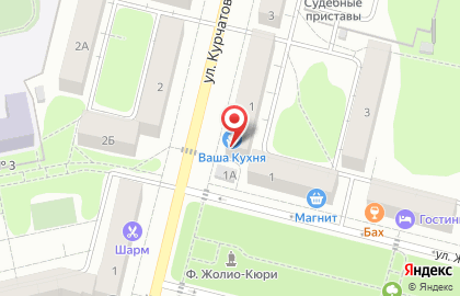 Мебельный салон Ваша Кухня на улице Курчатова на карте