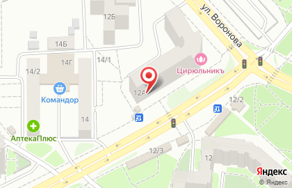 Магазин косметики и парфюмерии Краскосметика в Советском районе на карте