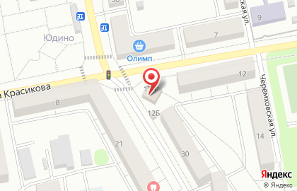Киоск по ремонту обуви на улице Лейтенанта Красикова на карте